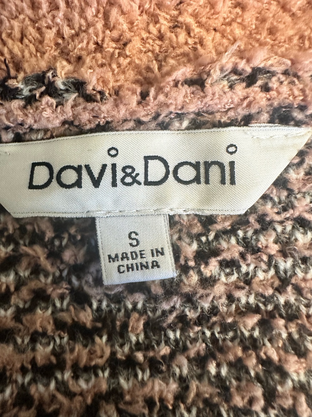 Davi & Dani Womens S Brown Aztec Print Cardigan Sweater - Picture 11 of 13